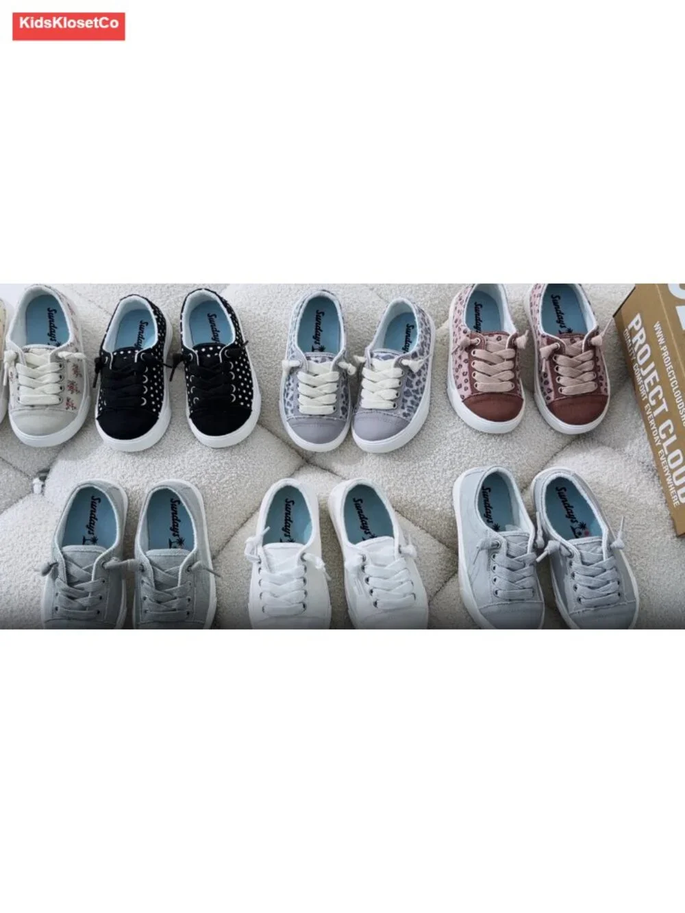 Canvas Low Top Sneakers with Non-Slip Sole, Lightweight Kids Shoes